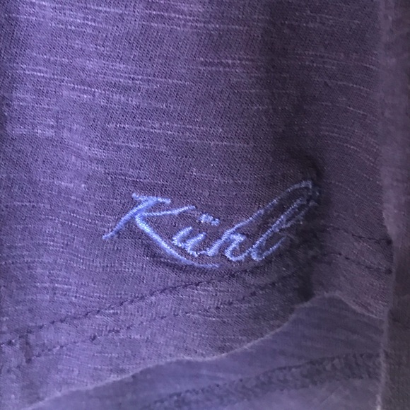 Kuhl Cotton Henley Shirt. EUC. Purple. - Picture 2 of 3